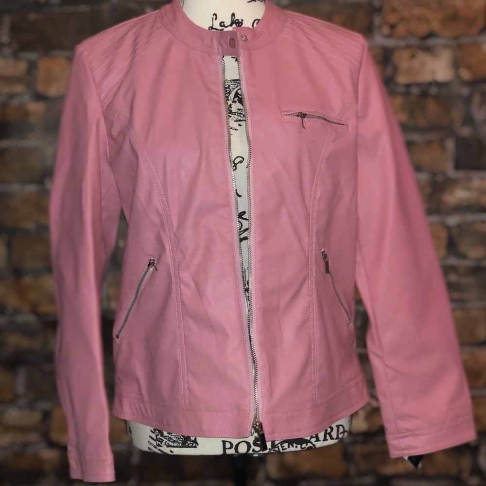NWT Vegan leather moto jacket